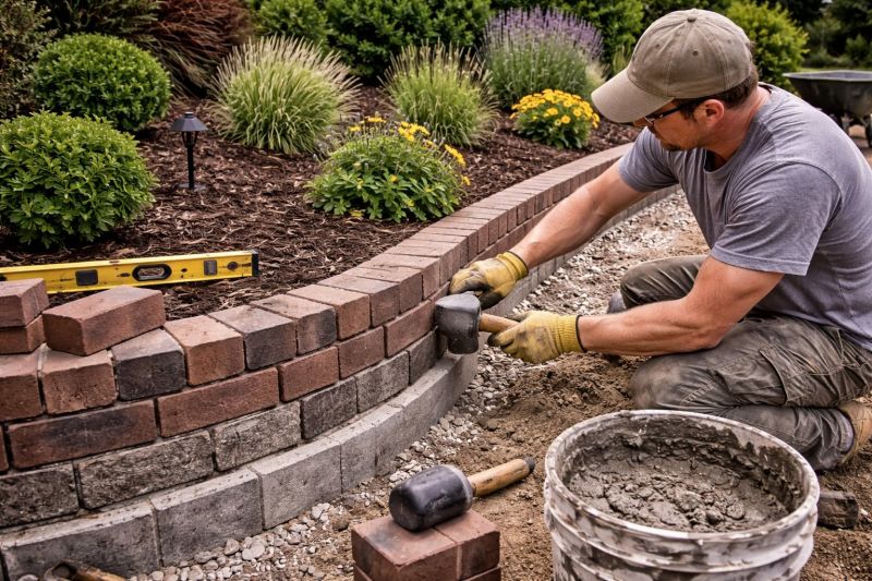 Brick Hardscape Installation in Boston, MA