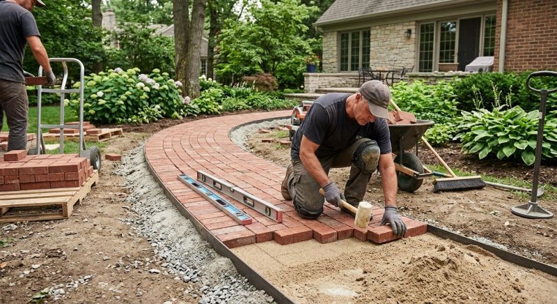 Brick Hardscape Installation in Stamford, CT