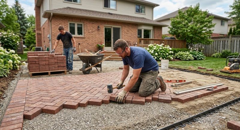 Brick Landscaping Installation in Fairfield County, CT