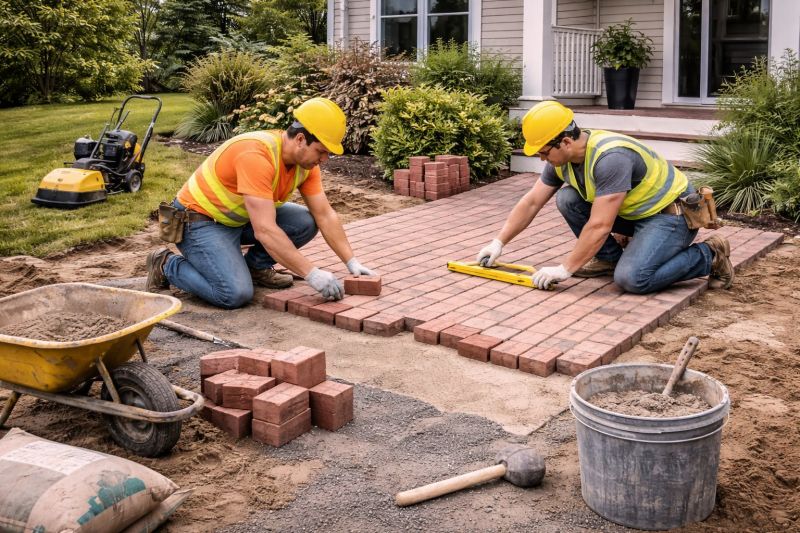 Brick Patio Installation in Norwalk, CT