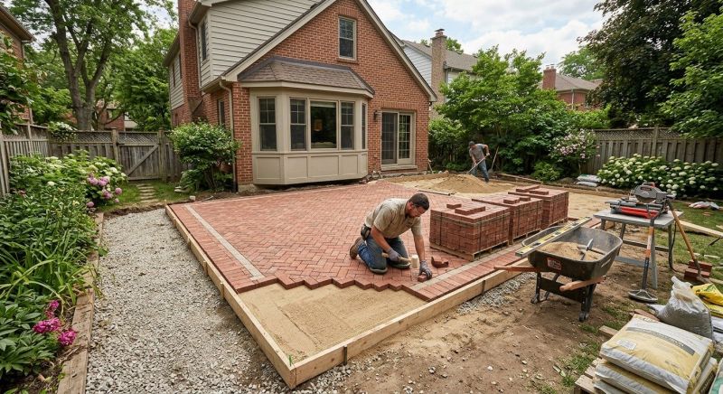 Brick Patio Installation in Stamford, CT