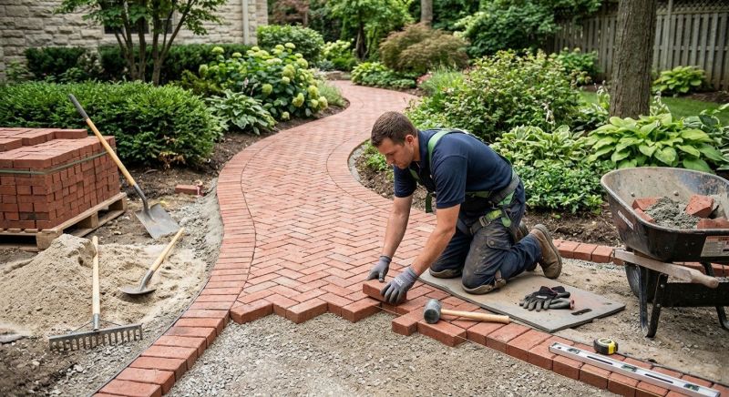 Brick Paving Installation in West Hartford, CT