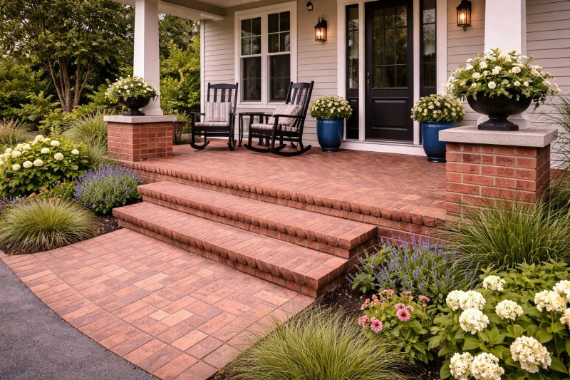 Brick Porch Installation in Worcester, MA