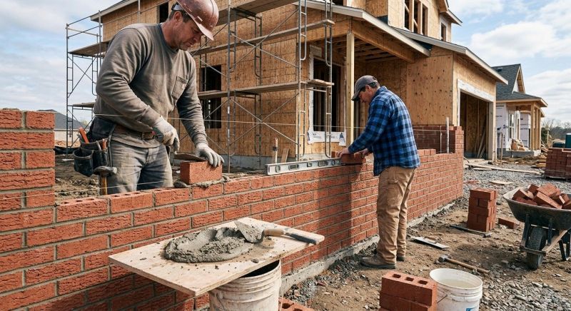 Brick Wall Installation in West Hartford, CT