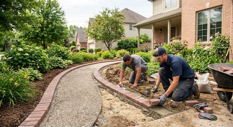 Brick Landscaping Installation in Fairfield County, CT