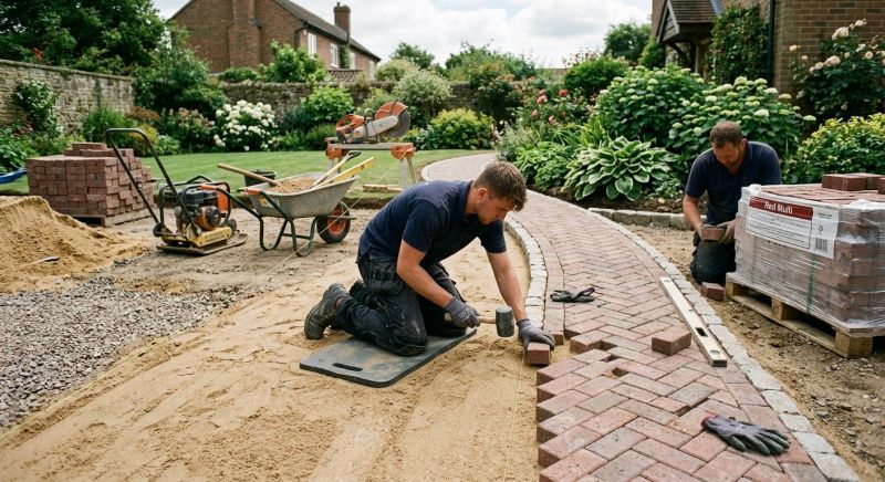 Brick Walkway Installation in Fairfield County, CT